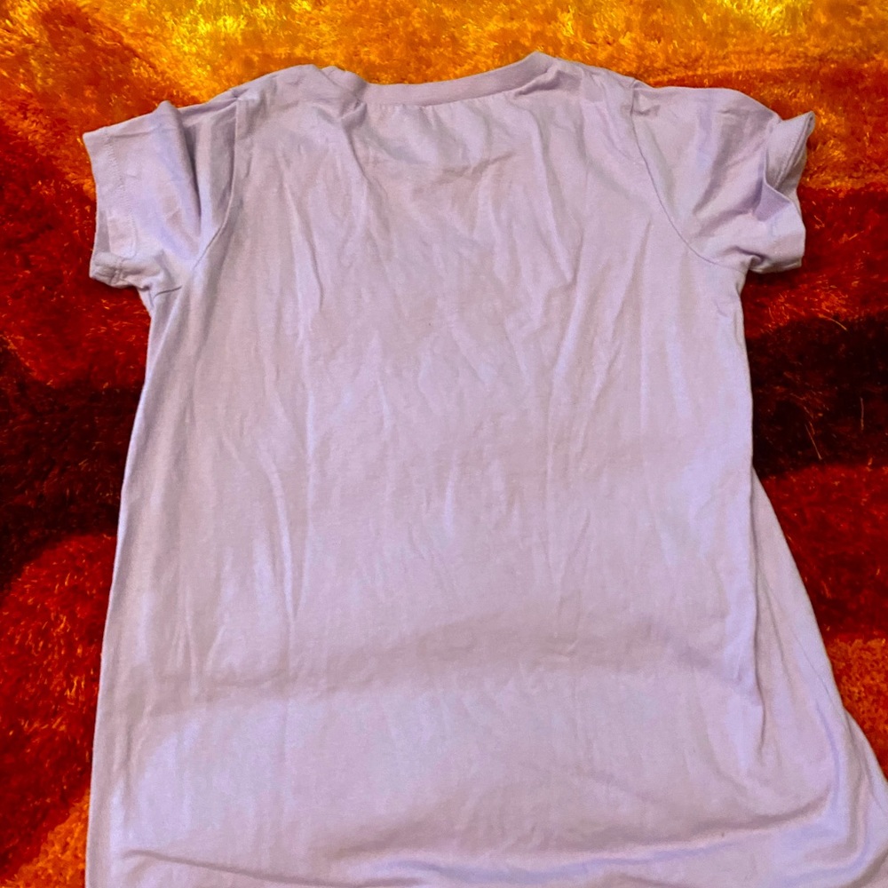 Size Small Lavender Dancing Skeleton Graphic T-Shirt - Picture 2 of 4